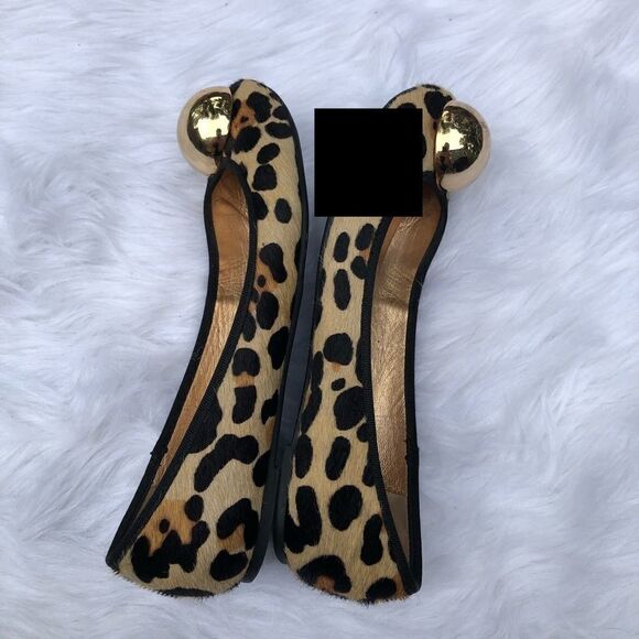 Kate Spade Helen Too Flat Leopard Calf Hair Flats - Picture 3 of 6